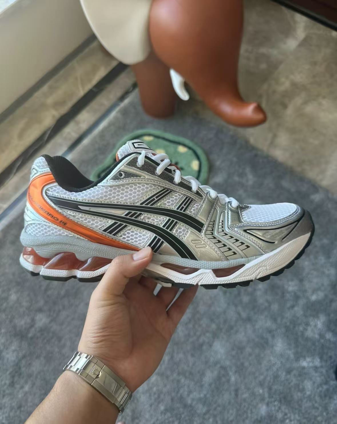 Asics Gel Kayano 14 'Silver Piquant Orange' 1201A019-109 review iffany