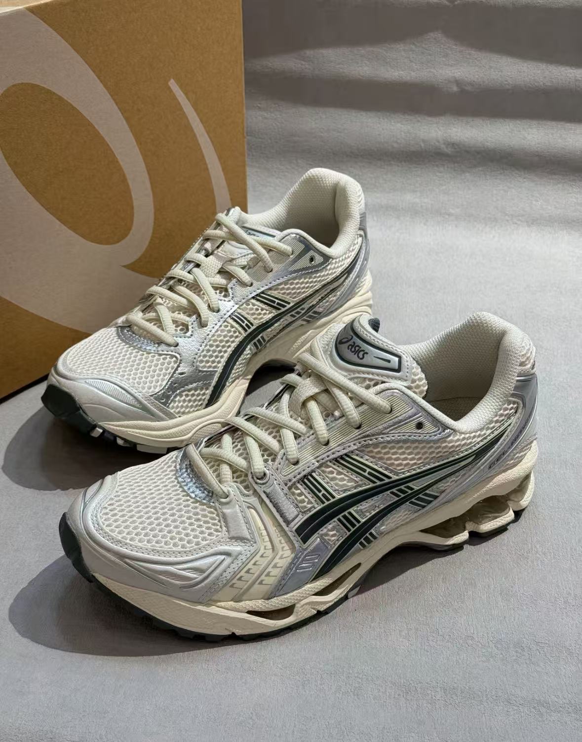 Asics Gel Kayano 14 'Birch Dark Pewter' 1201A019-200 review Calli