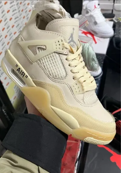 Jordan 4 Retro Off-White Sail (Women's)  CV9388-100  review hjh