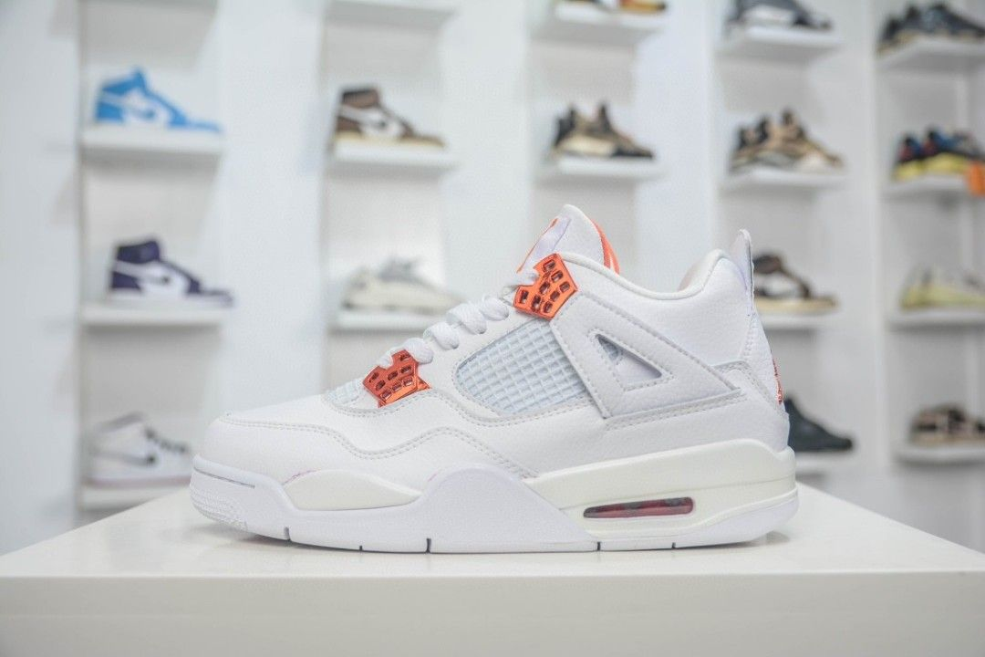 Air Jordan 4 Retro Metallic Orange  CT8527-118  review fjhj