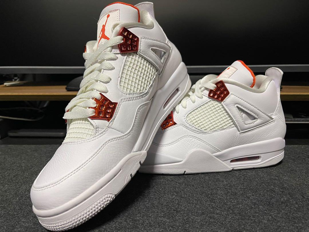 Air Jordan 4 Retro Metallic Orange  CT8527-118  review dyht