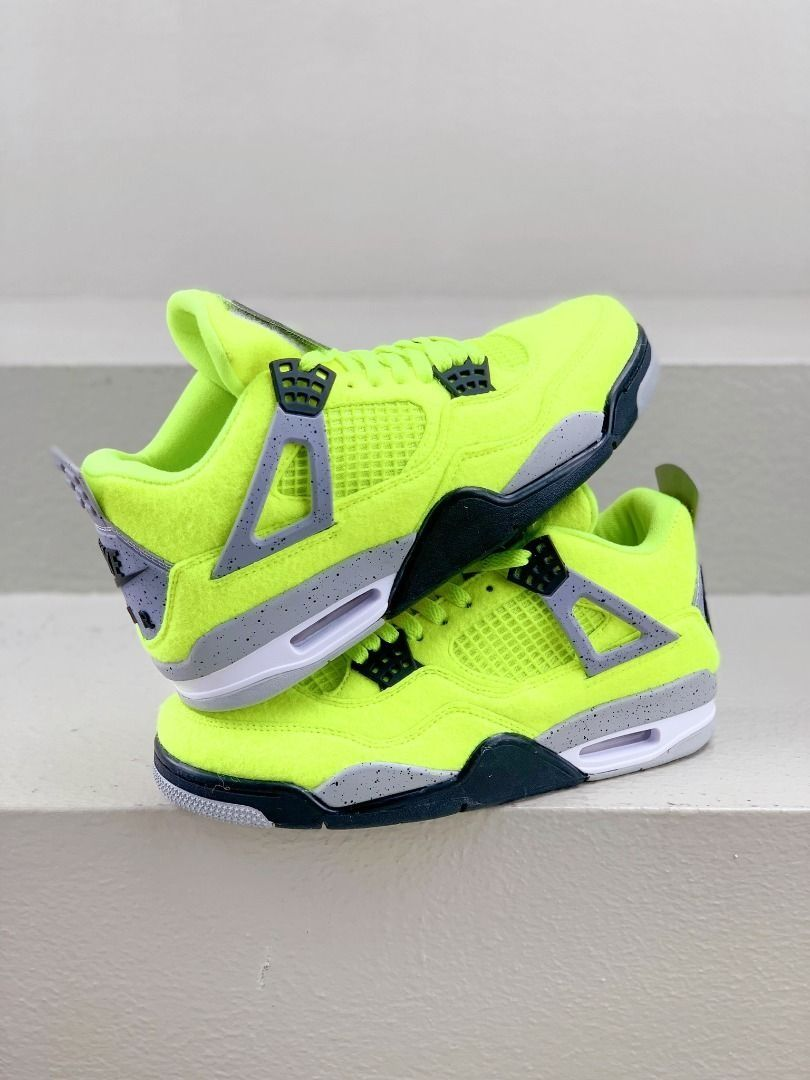  Tagz x Air jordan 4 Plush Fluorescent Yellow DV6773-700 review fdh