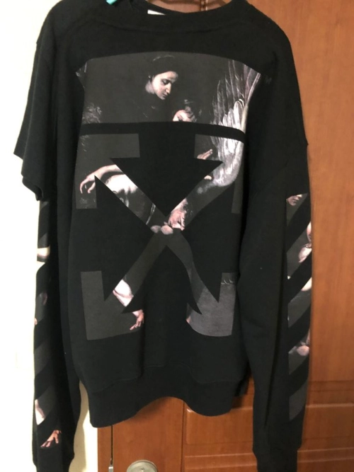  OFF WHITE Angel religious crew neck sweatshirt P95 review 