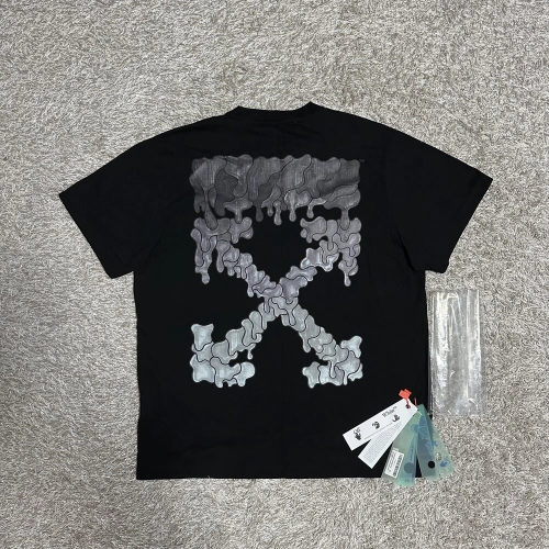 OW Melting Arrow Printed Short Sleeve Black and Gray review 