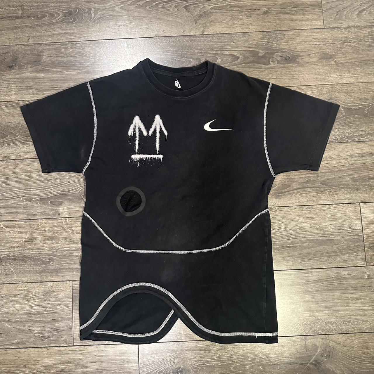 Nike co-branded OW irregular short sleeve black review ftu