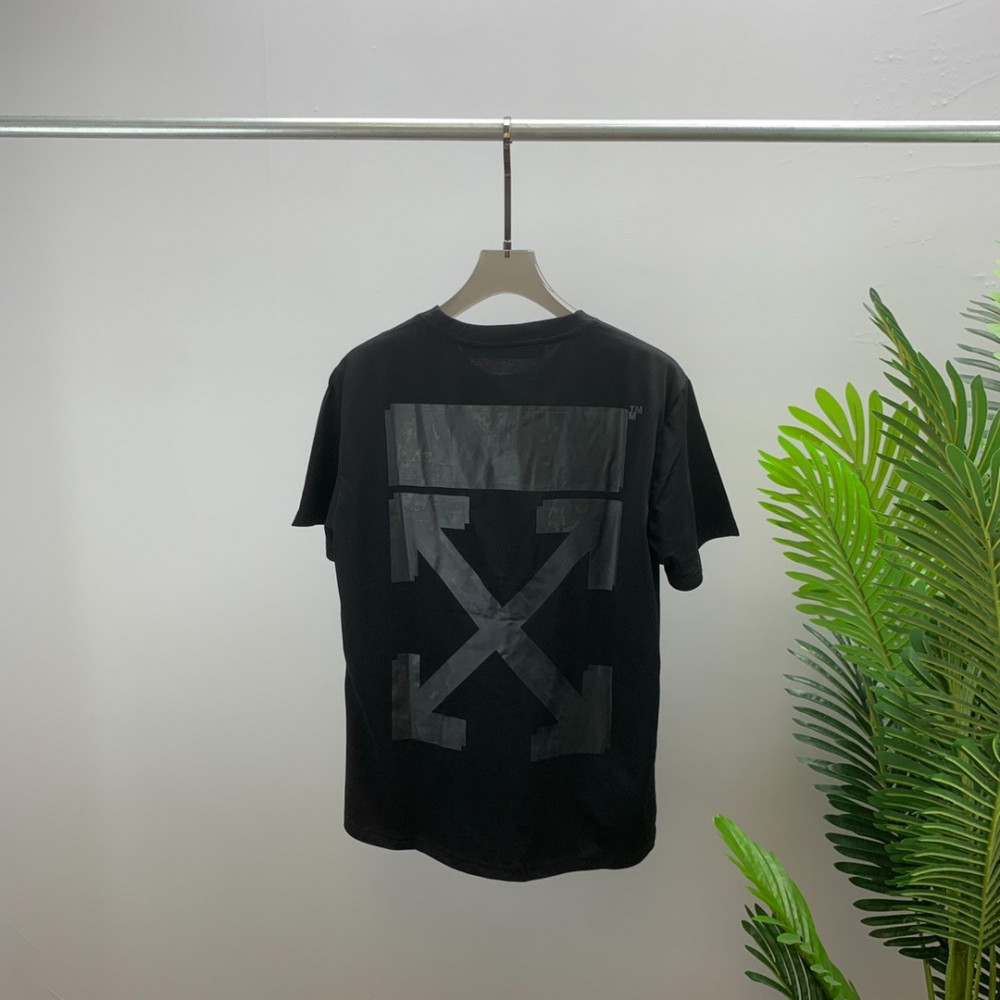OW Overlapping Arrows Print Short Sleeve Black review jkjk