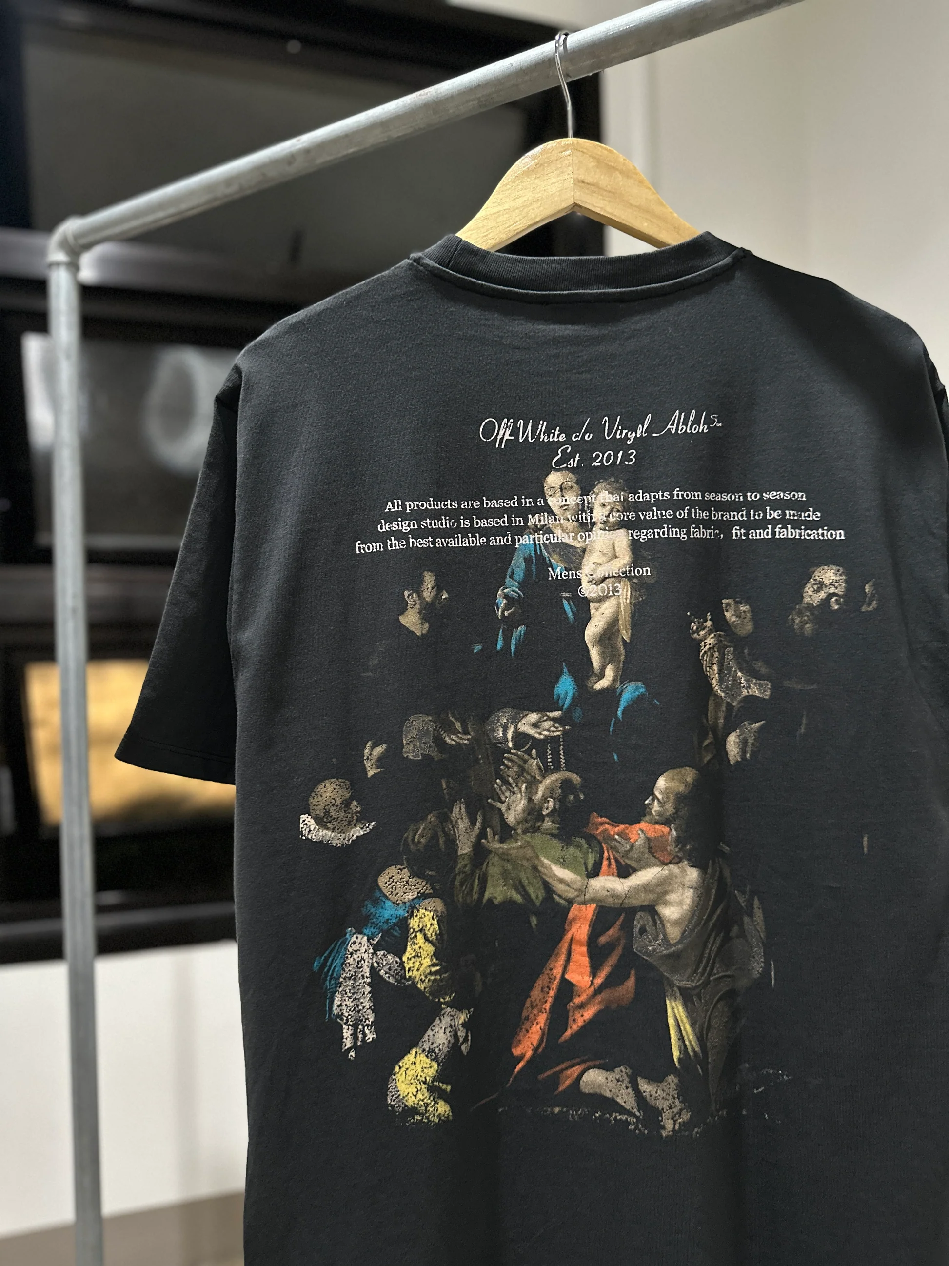 OW washed back color religious short sleeves review hjmh