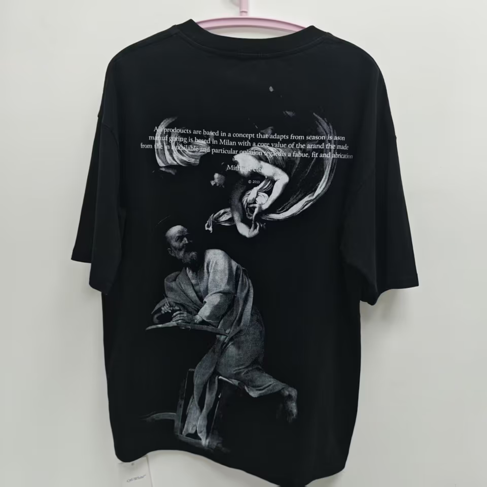 OW washed old man print short sleeves review gfhg