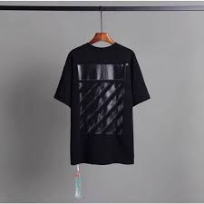 OW Overlapping Zebra Crossing Arrow Printed Short Sleeves review fdhg