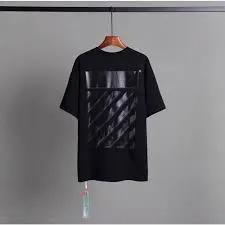 OW Overlapping Zebra Crossing Arrow Printed Short Sleeves review fdhg