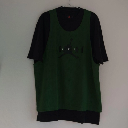 Jordan co-branded OW limited edition fake two-piece short-sleeved review 