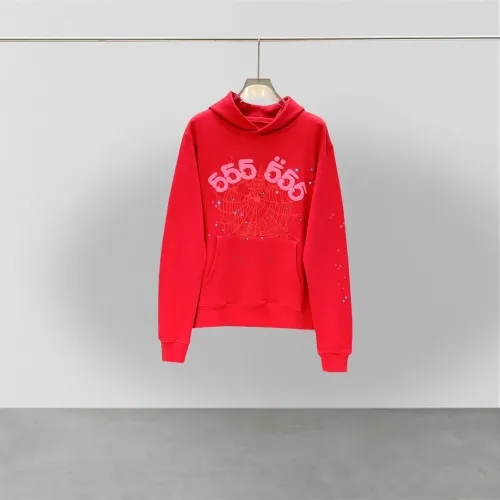 Sp5der Worldwide Red Angel Number 555 Hoodie Red review 