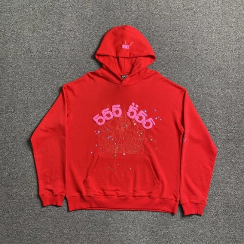Sp5der Worldwide Red Angel Number 555 Hoodie Red review 