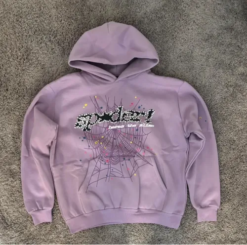 Sp5der Acai Hoodie Purple review 