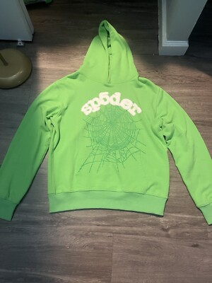 Sp5der Web Hoodie Slime Green review zdgf