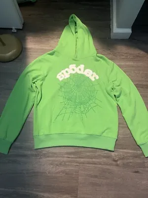 Sp5der Web Hoodie Slime Green review 