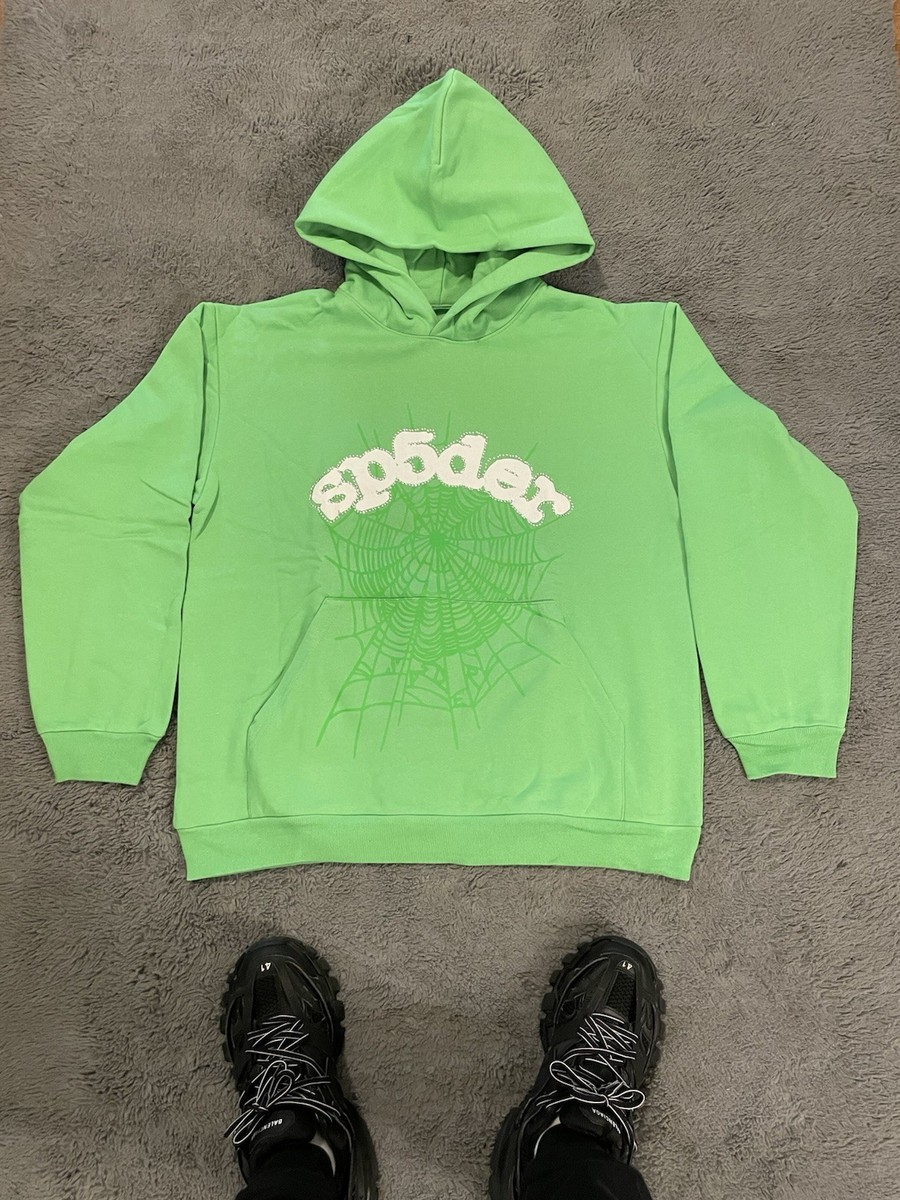Sp5der Web Hoodie Slime Green review dgvf