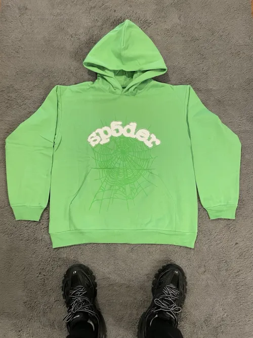 Sp5der Web Hoodie Slime Green review 