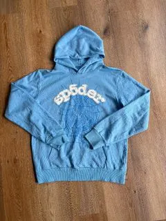 Sp5der Web Hoodie Blue review 