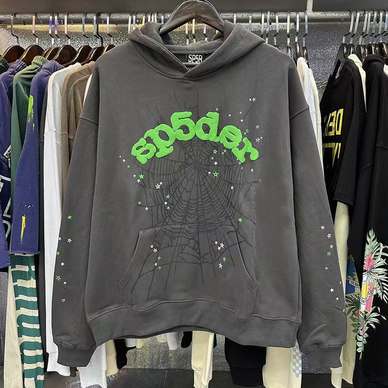 Sp5der Wait Web Hoodie Slate Grey review dsfgv