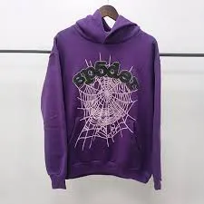 Sp5der Web Print Gothic Punk Purple Hoodie review 