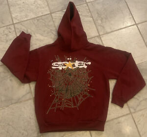 Sp5der Logo Hoodie Maroon review sfd