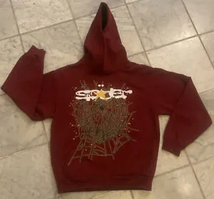 Sp5der Logo Hoodie Maroon review 