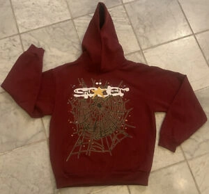 Sp5der Logo Hoodie Maroon review 