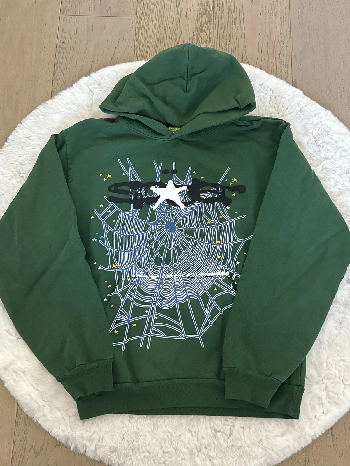 Sp5der Web Hoodie Hunter Green review dfd