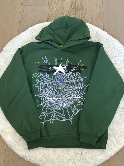 Sp5der Web Hoodie Hunter Green review 