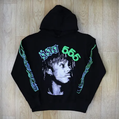 Sp5der X Juice Wrld 999 Hoodie Black review 