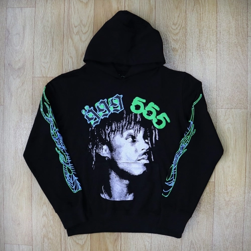 Sp5der X Juice Wrld 999 Hoodie Black review 