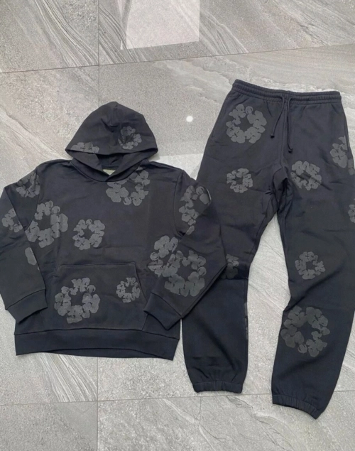 OBO Denim Tears Cotton Wreath Hoodie Black Monochrome review 