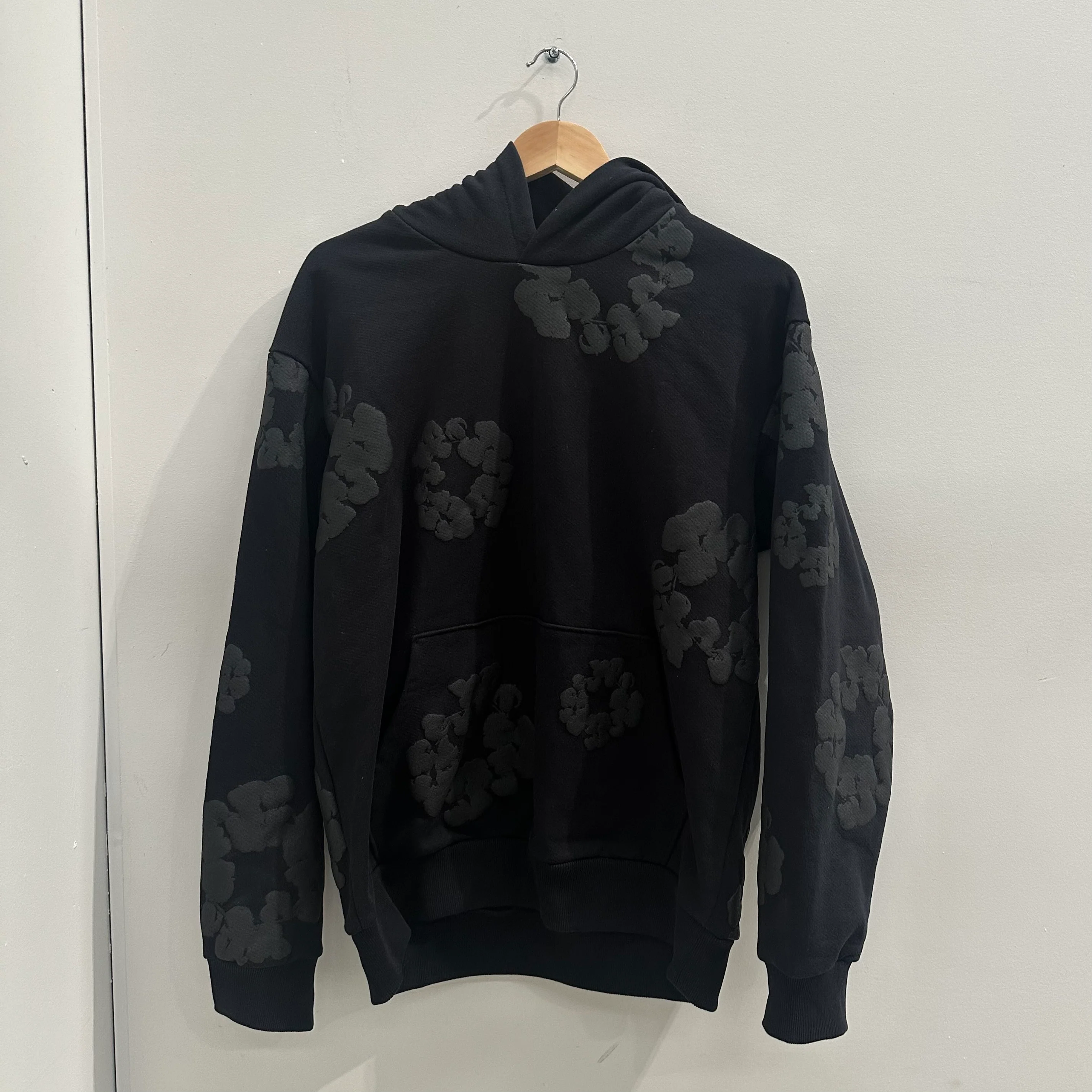 OBO Denim Tears Cotton Wreath Hoodie Black Monochrome review dfh
