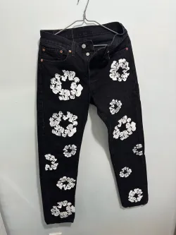 OBO Denim Tears  The Cotton Wreath Jean Black review dfhg