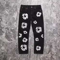 OBO Denim Tears  The Cotton Wreath Jean Black review dghg