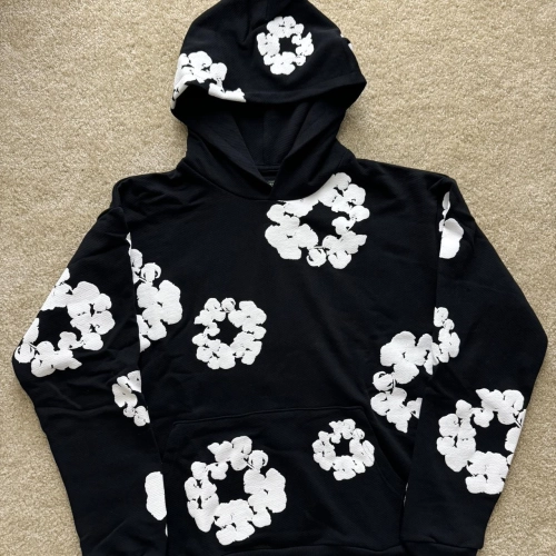 OBO Denim Tears The Cotton Wreath Hoodie Black  review 