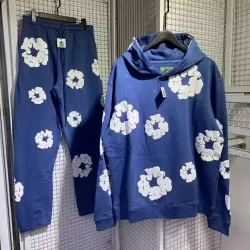OBO Denim Tears The Cotton Wreath Sweatshirt Royal Blue review dfvd