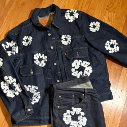 OBO Denim Tears Type - 2 All Over Wreath Raw Jacket review dfc