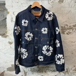 OBO Denim Tears Type - 2 All Over Wreath Raw Jacket review fhg