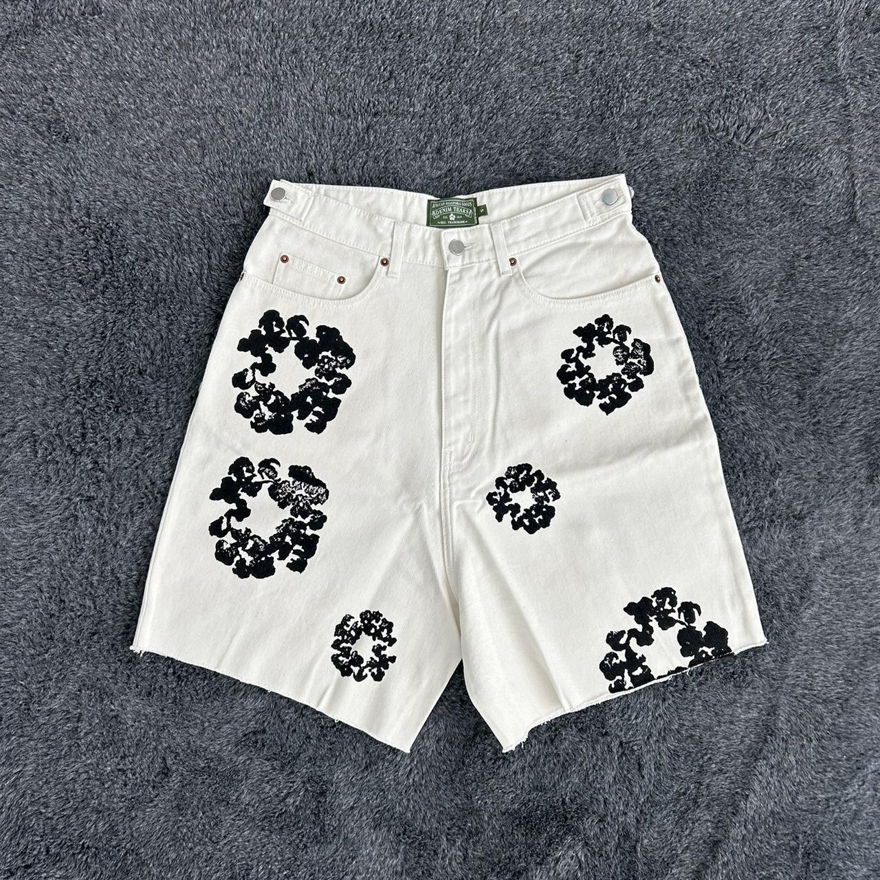 Denim Tears The Cotton Wreath Jean Short - White review fdbv