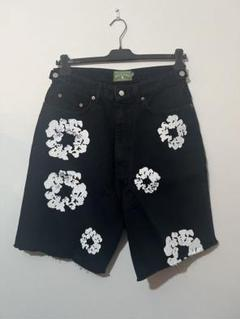 Denim Tears Cotton Wreath Jean Short - Black review df