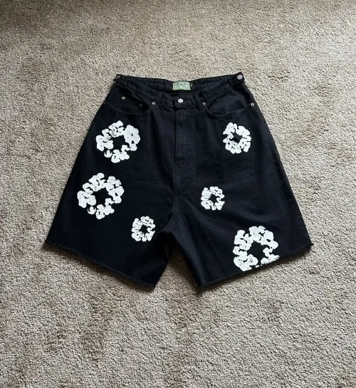 Denim Tears Cotton Wreath Jean Short - Black review 