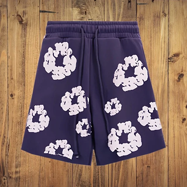Denim Tears The Cotton Wreath Shorts Purple review fghb