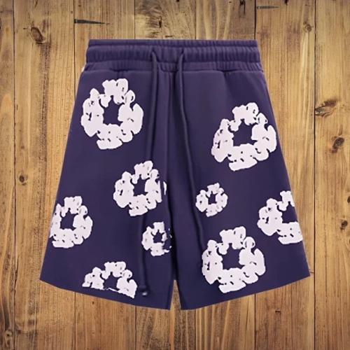 Denim Tears The Cotton Wreath Shorts Purple review 