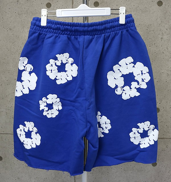 Denim Tears The Cotton Wreath Shorts Royal Blue review fgbv