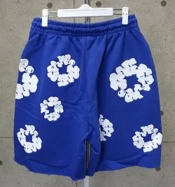 Denim Tears The Cotton Wreath Shorts Royal Blue review fgbv