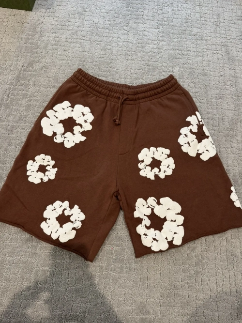 Denim Tears The Cotton Wreath Shorts Brown review 