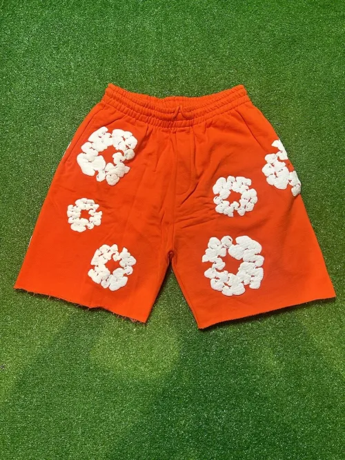 Denim Tears The Cotton Wreath Shorts Orange review 