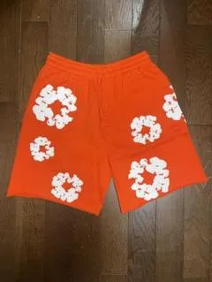 Denim Tears The Cotton Wreath Shorts Orange review 